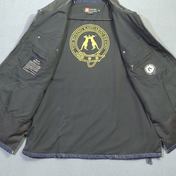 Kakadu Traders Australia Vest Men's 2XL Blue Denim Conceal Carry C11MV03 - Picture 8 of 15